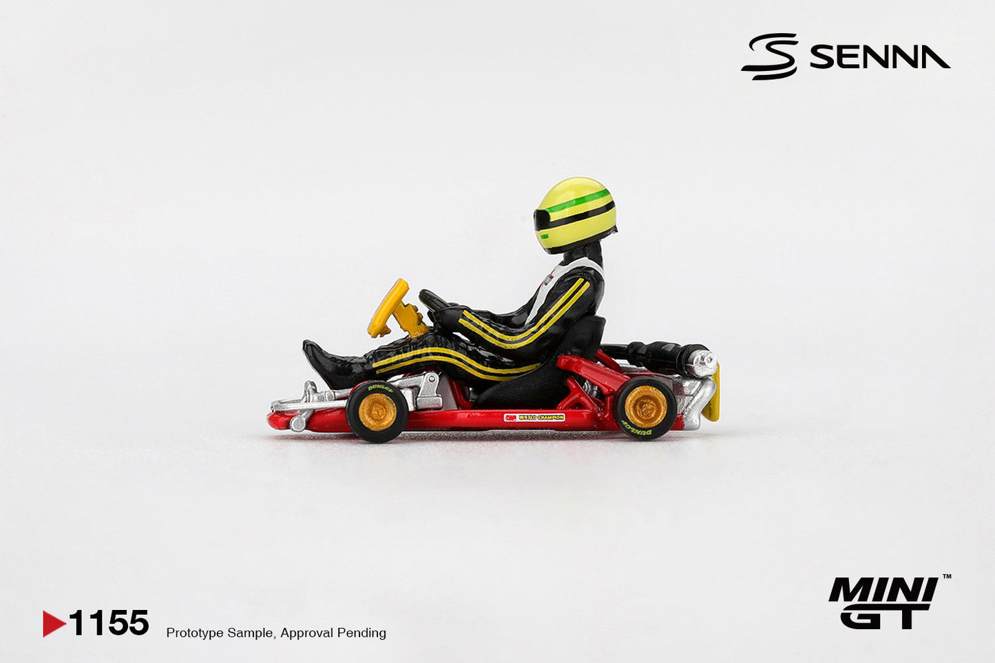 [PRÉCOMMANDE] - Mini GT - Ayrton Senna Kart Formula #9 AYRTON SENNA DA SILVA CHAMPIONNAT DU MONDE DE KARTING 1981 - Échelle 1/64 MGT01155-BL Emballage blister