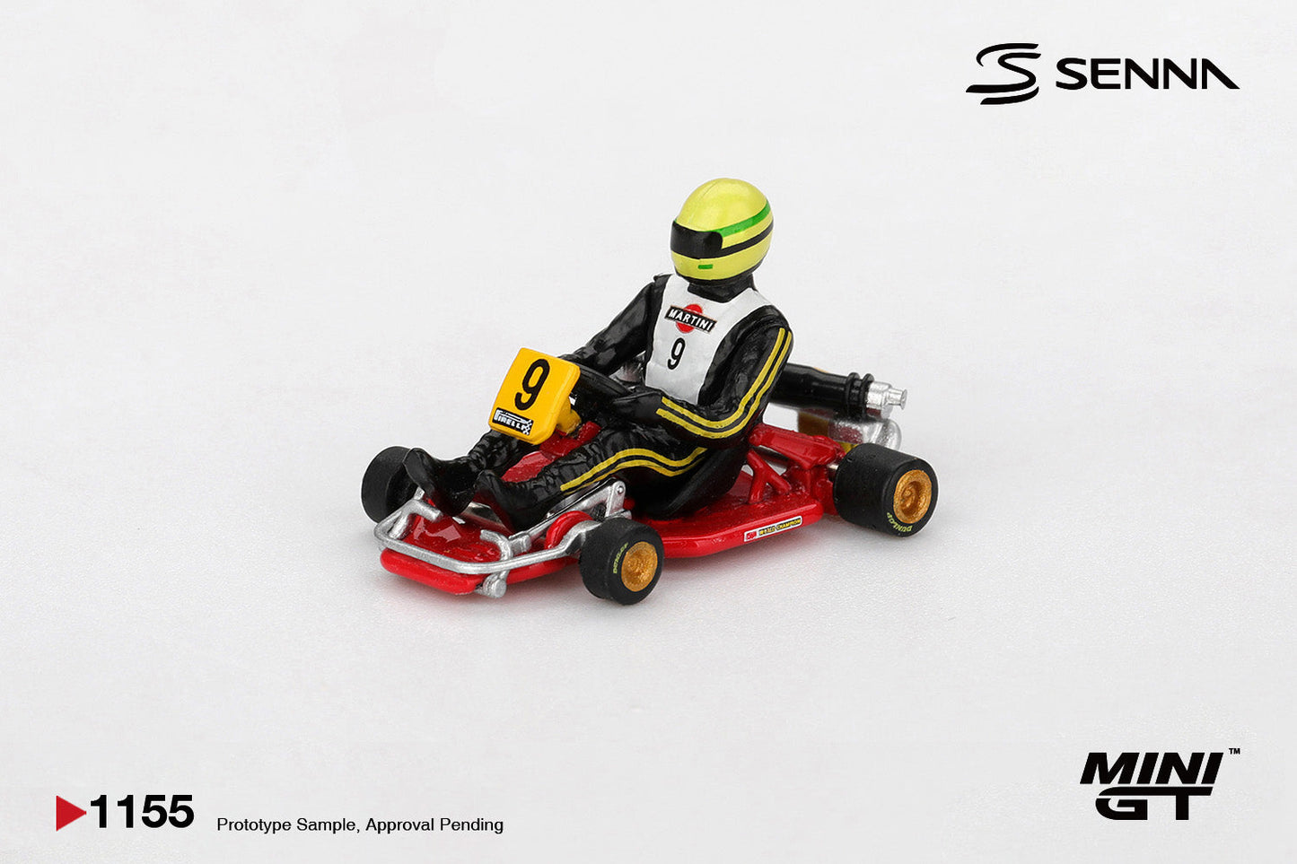 [PRÉCOMMANDE] - Mini GT - Ayrton Senna Kart Formula #9 AYRTON SENNA DA SILVA CHAMPIONNAT DU MONDE DE KARTING 1981 - Échelle 1/64 MGT01155-L