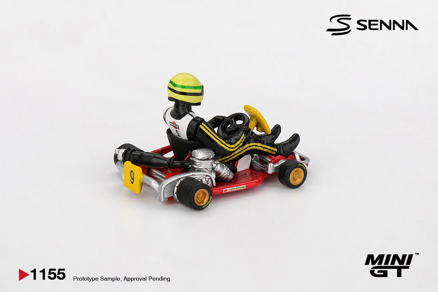 [PRÉCOMMANDE] - Mini GT - Ayrton Senna Kart Formula #9 AYRTON SENNA DA SILVA CHAMPIONNAT DU MONDE DE KARTING 1981 - Échelle 1/64 MGT01155-L