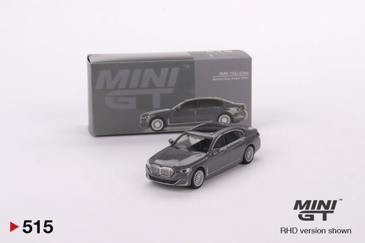 Mini GT - BMW 750Li xDrive Gris Bernina Effet Ambre - Échelle 1/64 MGT00515-R Conduite à droite