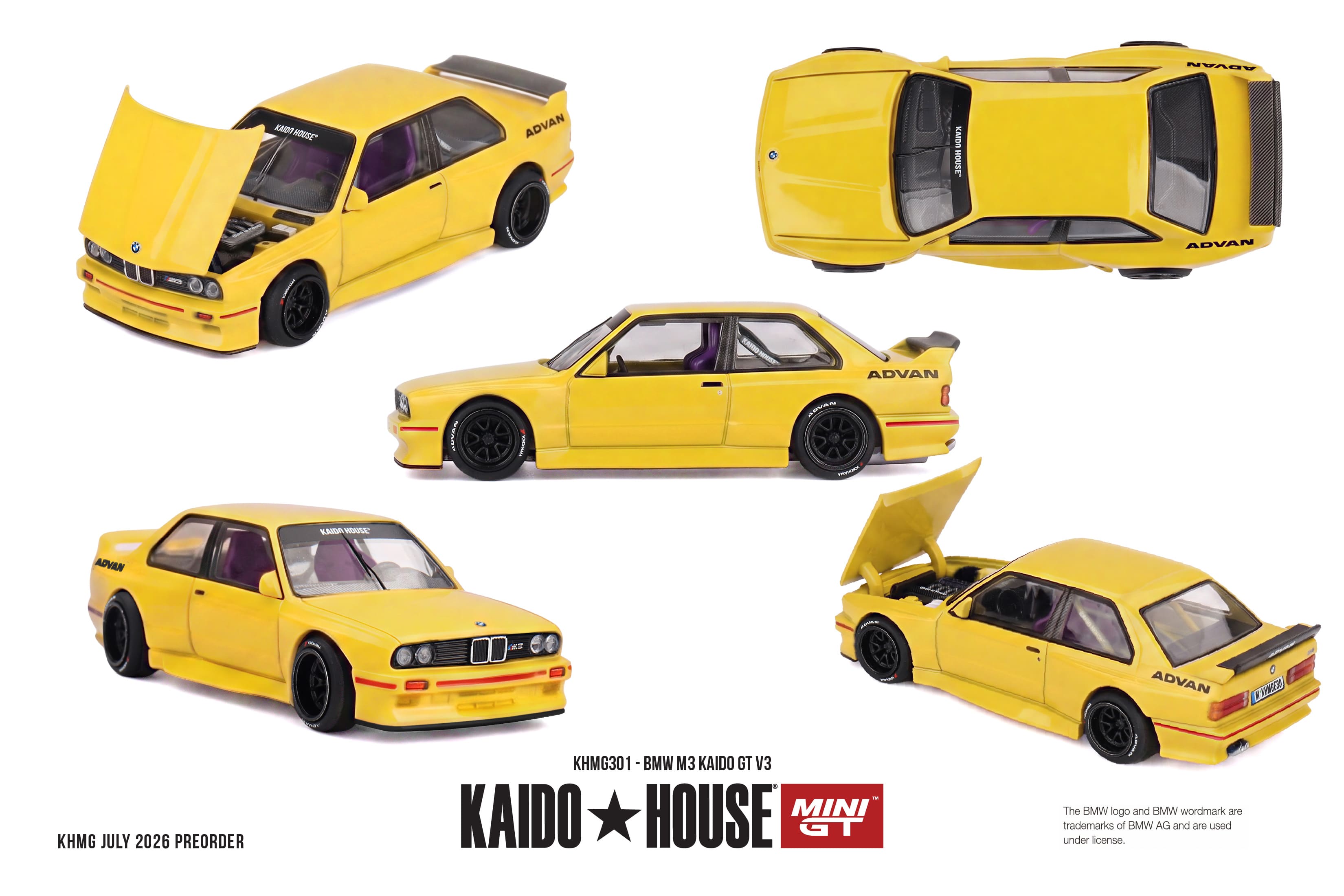 ハウスBM PRE-ORDER] Mini GT - BMW M3 Kaido GT V3 1989 - Kaido House - 1/64
