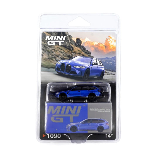 Mini GT - BMW M3 M Performance Touring Portimao Blue Metallic - Scala 1/64 MGT01090-BL Blister Packaging