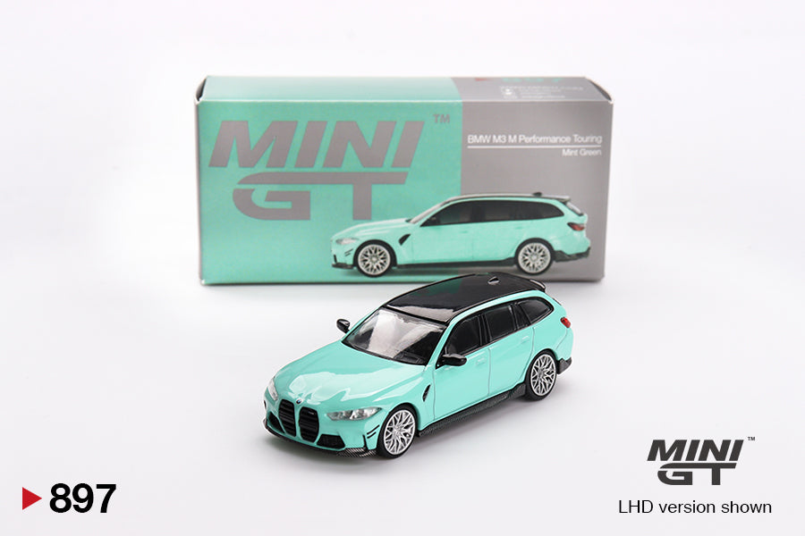 Mini GT - BMW M3 Touring (G81) M Perfomance Mint Green 2022 - Scala 1/64 MGT00897-L