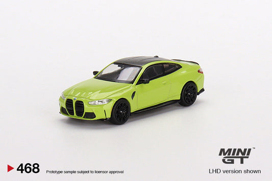 Mini GT - BMW M4 Competition (G82) San Paulo Yellow - Scala 1/64 MGT00468-R RHD