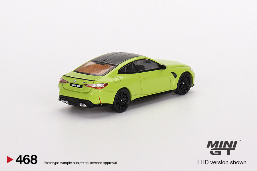 Mini GT - BMW M4 Competition (G82) San Paulo Yellow - 1/64 Scale MGT00468-R RHD