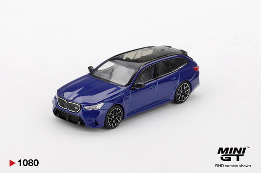 Mini GT - BMW M5 Touring (G99) Marina Bay Blue Metallic - Scala 1/64 MGT01080-L