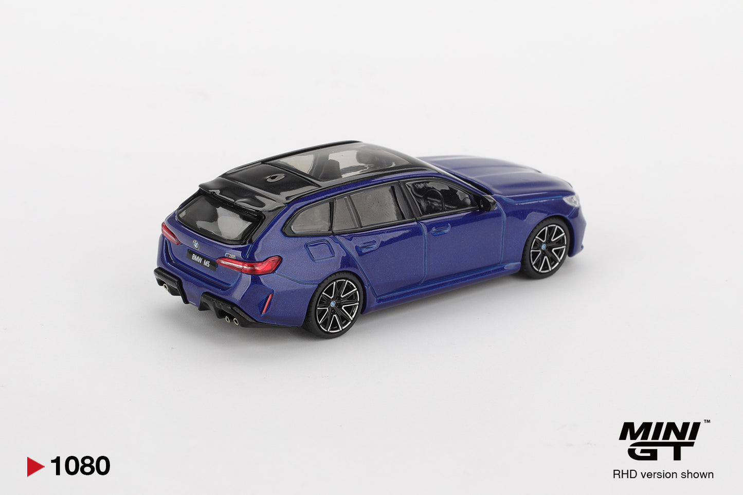 Mini GT - BMW M5 Touring (G99) Marina Bay Blue Metallic - Scala 1/64 MGT01080-L