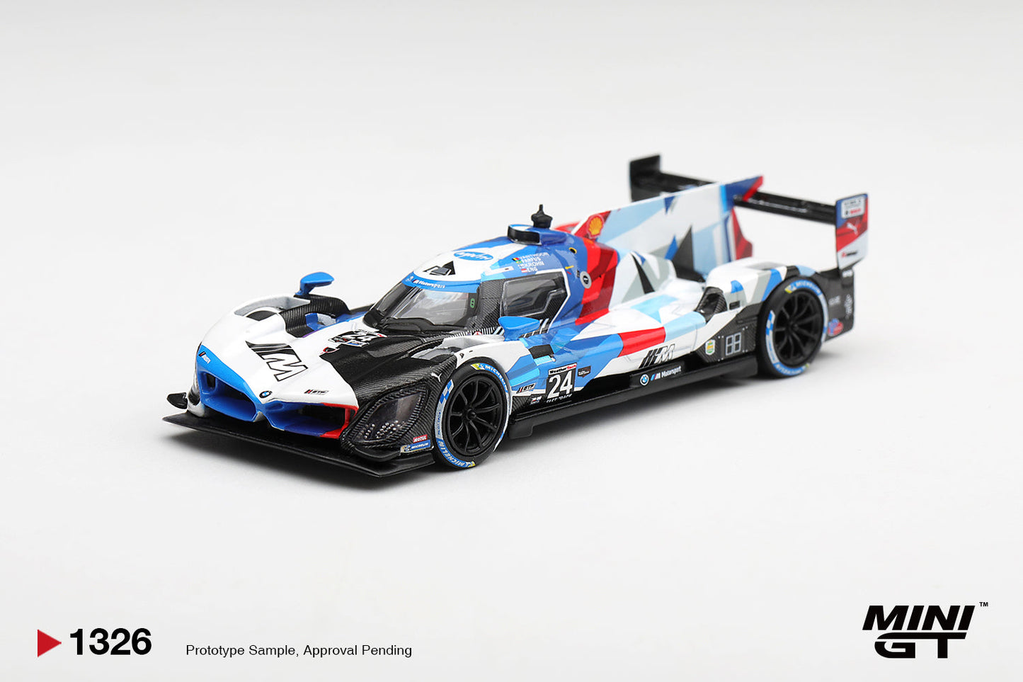 [PRE-ORDER] Mini GT - BMW M Hybrid V8 GTP #24 BMW M Team RLL 2024 IMSA Daytona 24 Hrs - 1/64 Scale MGT01326-L
