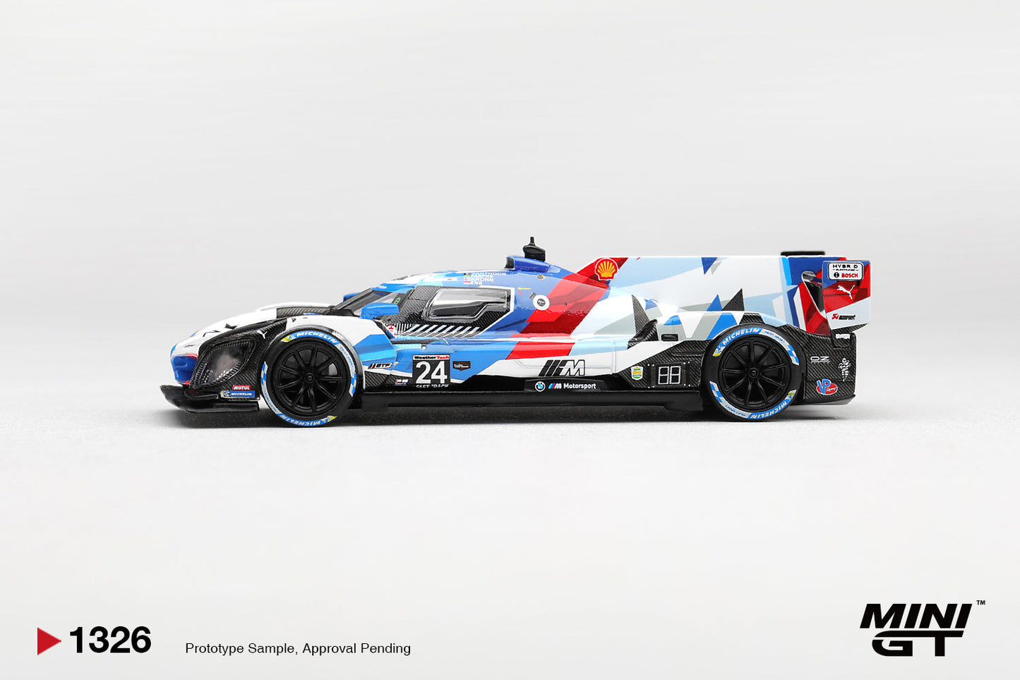 [PRE-ORDER] Mini GT - BMW M Hybrid V8 GTP #24 BMW M Team RLL 2024 IMSA Daytona 24 Hrs - 1/64 Scale MGT01326-L