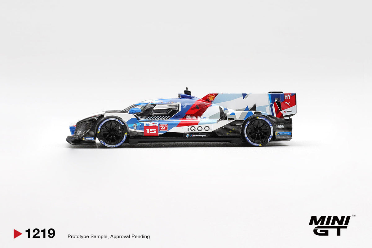 [PRE-ORDER] Mini GT - BMW M Hybrid V8 Hypercar #15 BMW M TEAM WRT 2025 Le Mans 24 Hrs - Scala 1/64 MGT01219-BL Blister Packaging