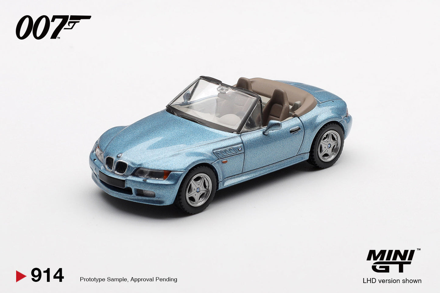 [PRE-ORDER] - Mini GT - BMW Z3 Goldeneye 007 James Bond 1995 - Scala 1/64 MGT00914-007E English Packaging