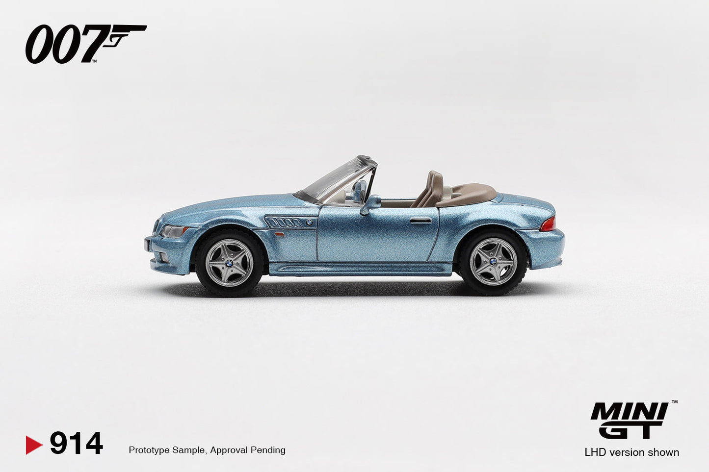 [PRE-ORDER] - Mini GT - BMW Z3 Goldeneye 007 James Bond 1995 - Scala 1/64 MGT00914-007E English Packaging