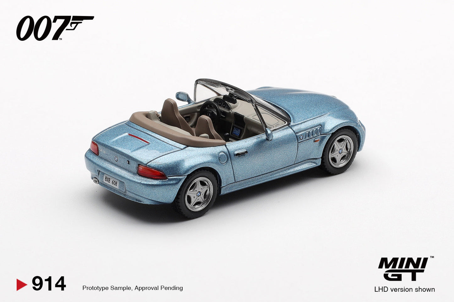[PRE-ORDER] - Mini GT - BMW Z3 Goldeneye 007 James Bond 1995 - Scala 1/64 MGT00914-007TC Chinese Packaging
