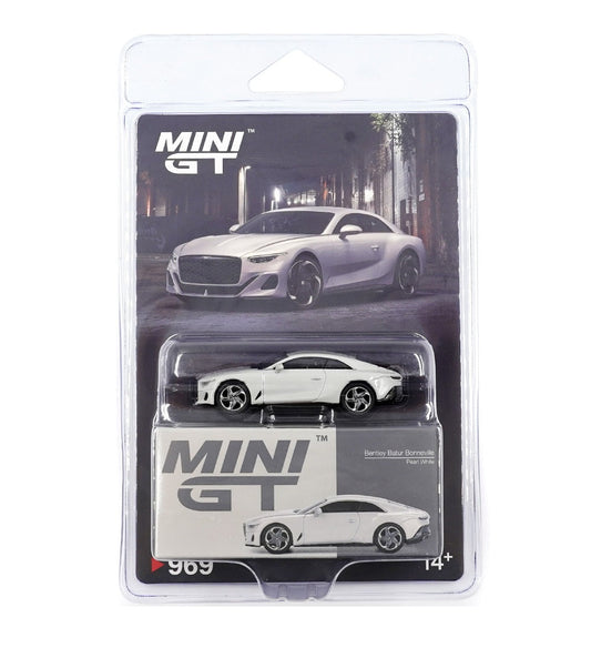 Mini GT - Bentley Batur Bonneville Pearl 2022 - Scala 1/64 - Scala 1-64 MGT00969-BL Blister Packaging