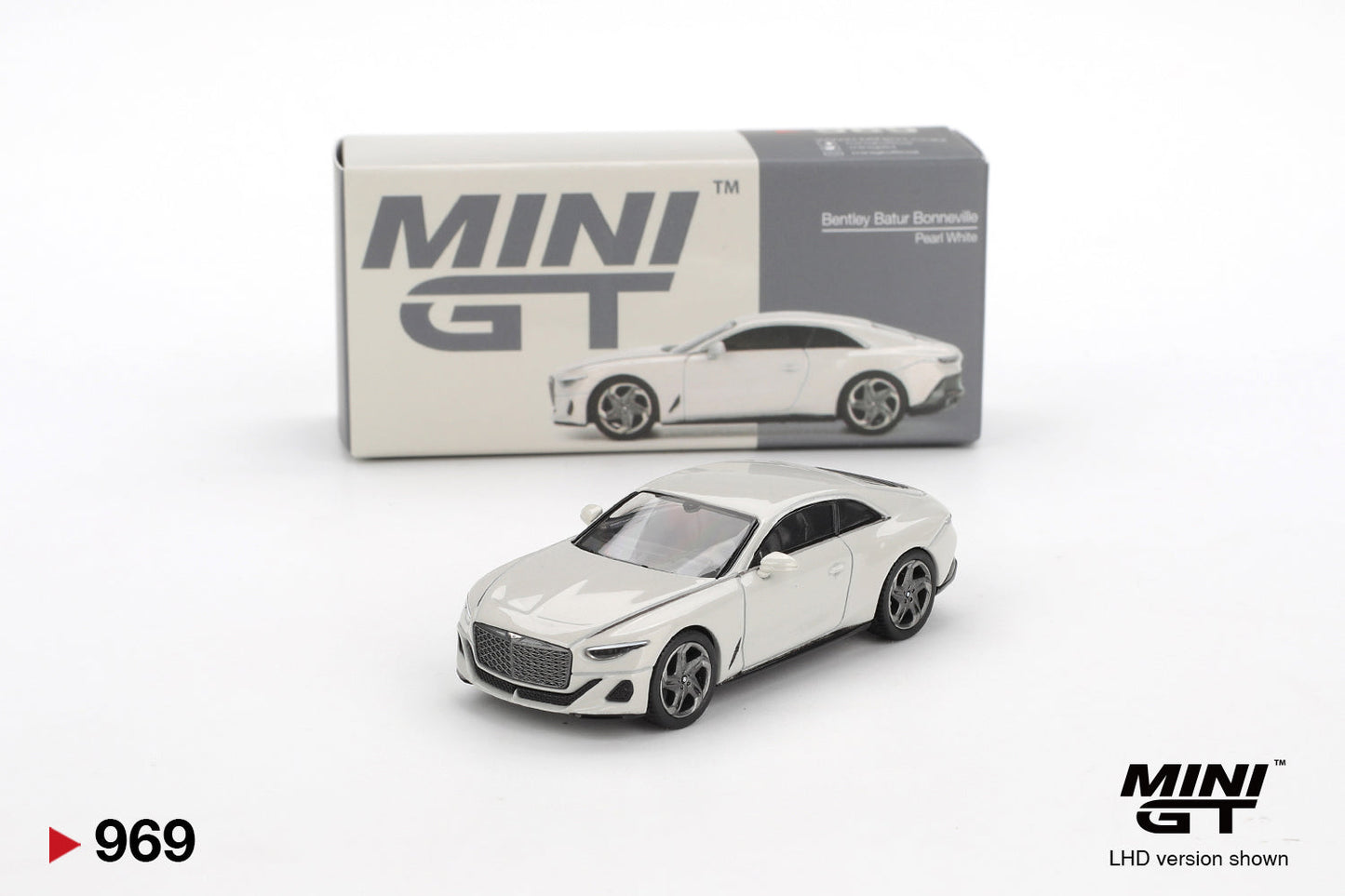 Mini GT - Bentley Batur Bonneville Pearl 2022 - Scala 1/64 - Scala 1-64 MGT00969-BL Blister Packaging