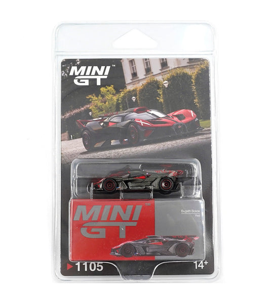 Mini GT - Bugatti Bolide Red Ultimate 2026 - Scala 1/64 MGT01105-BL Blister Packaging