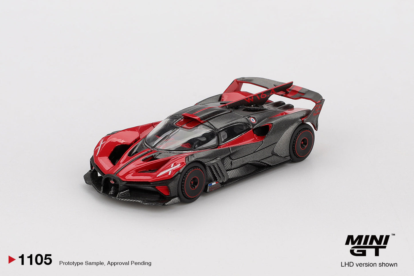Mini GT - Bugatti Bolide Red Ultimate 2026 - Scala 1/64 MGT01105-BL Blister Packaging