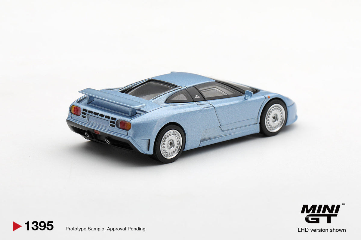 [PRE-ORDER] Mini GT - Bugatti EB110 GT Azzuro Metallica Mondial De L'Automobile 1992 - 1/64 Scale MGT01395-L