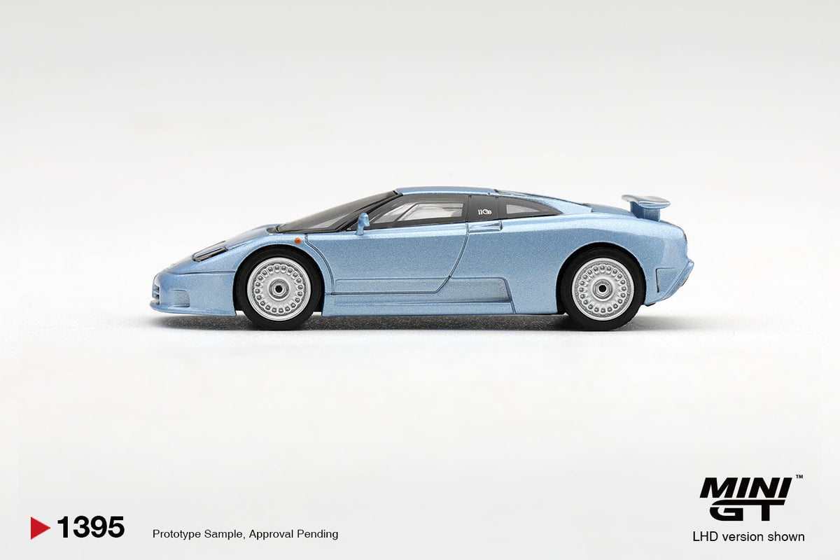 [PRE-ORDER] Mini GT - Bugatti EB110 GT Azzuro Metallica Mondial De L'Automobile 1992 - 1/64 Scale MGT01395-L
