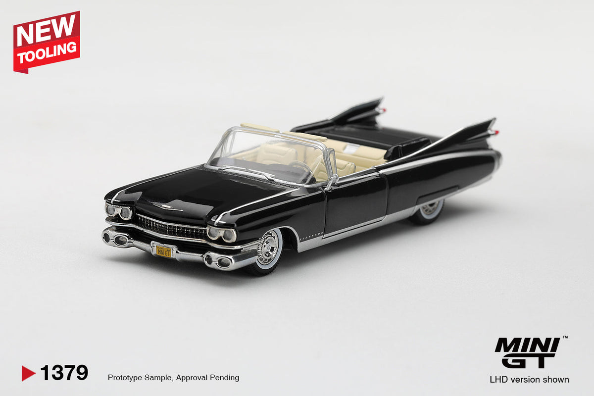 [PRE-ORDER] Mini GT - Cadillac Eldoradi Biarritz Black 1959- 1/64 Scale MGT01379-L