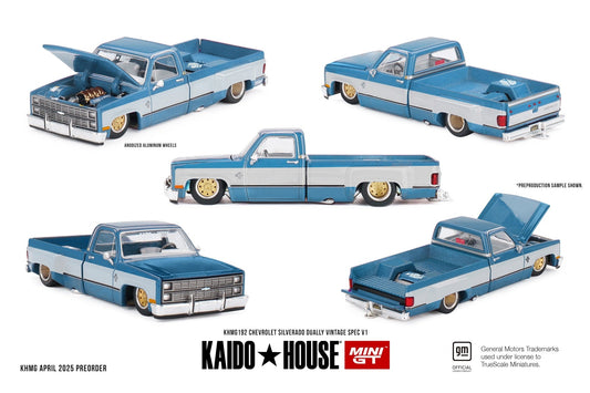 [PRE-ORDER] Mini GT Kaido House - Chevrolet Silverado Dually Vintage Spec V1 - Scala 1/64 KHMG192
