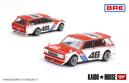 KAIDO HOUSE Mini GT - Datsun KAIDO 510 Wagon BRE V1 - Scale 1/64 KHMG026