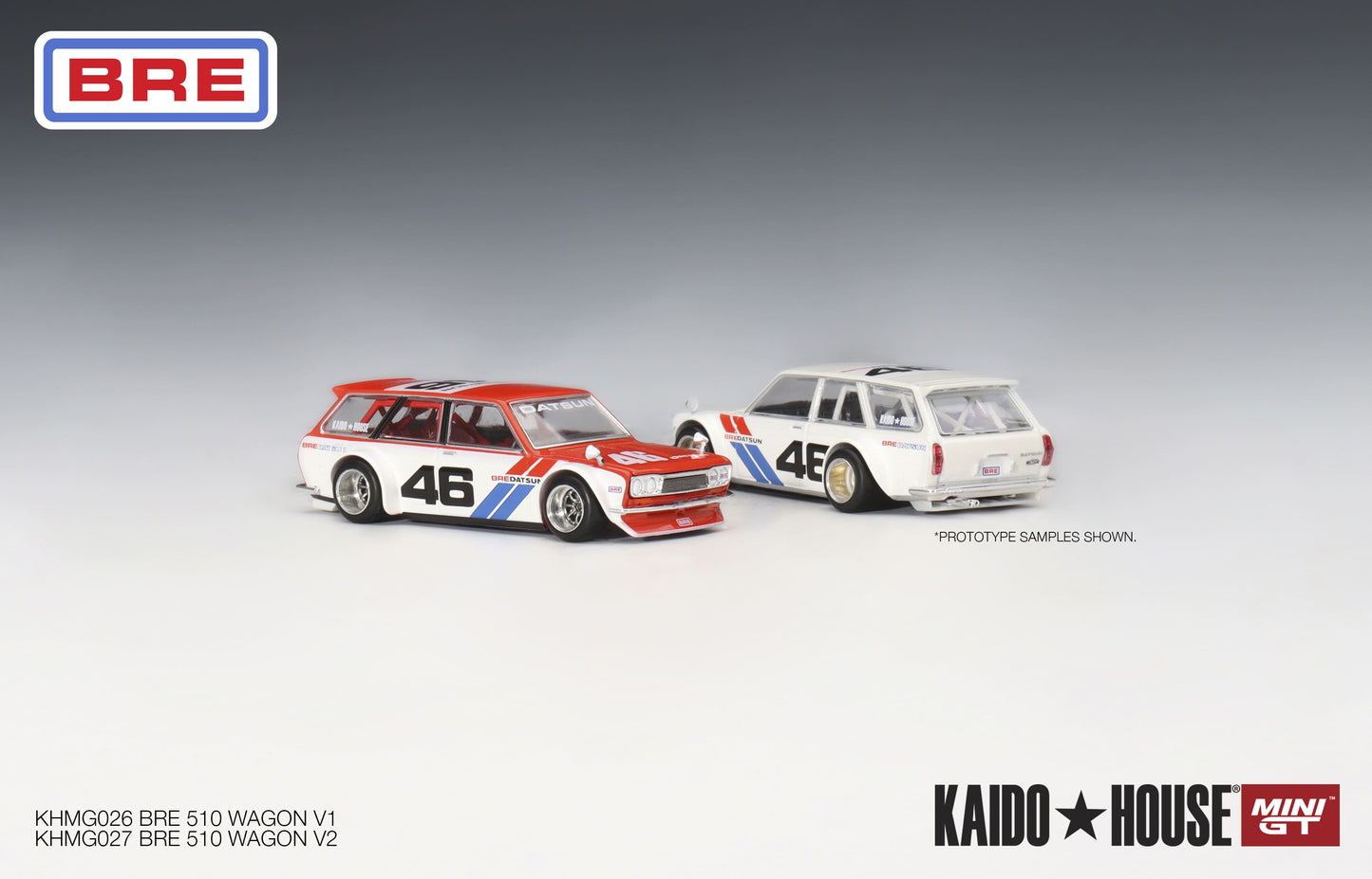 KAIDO HOUSE Mini GT - Datsun KAIDO 510 Wagon BRE V1 - Scale 1/64 KHMG026