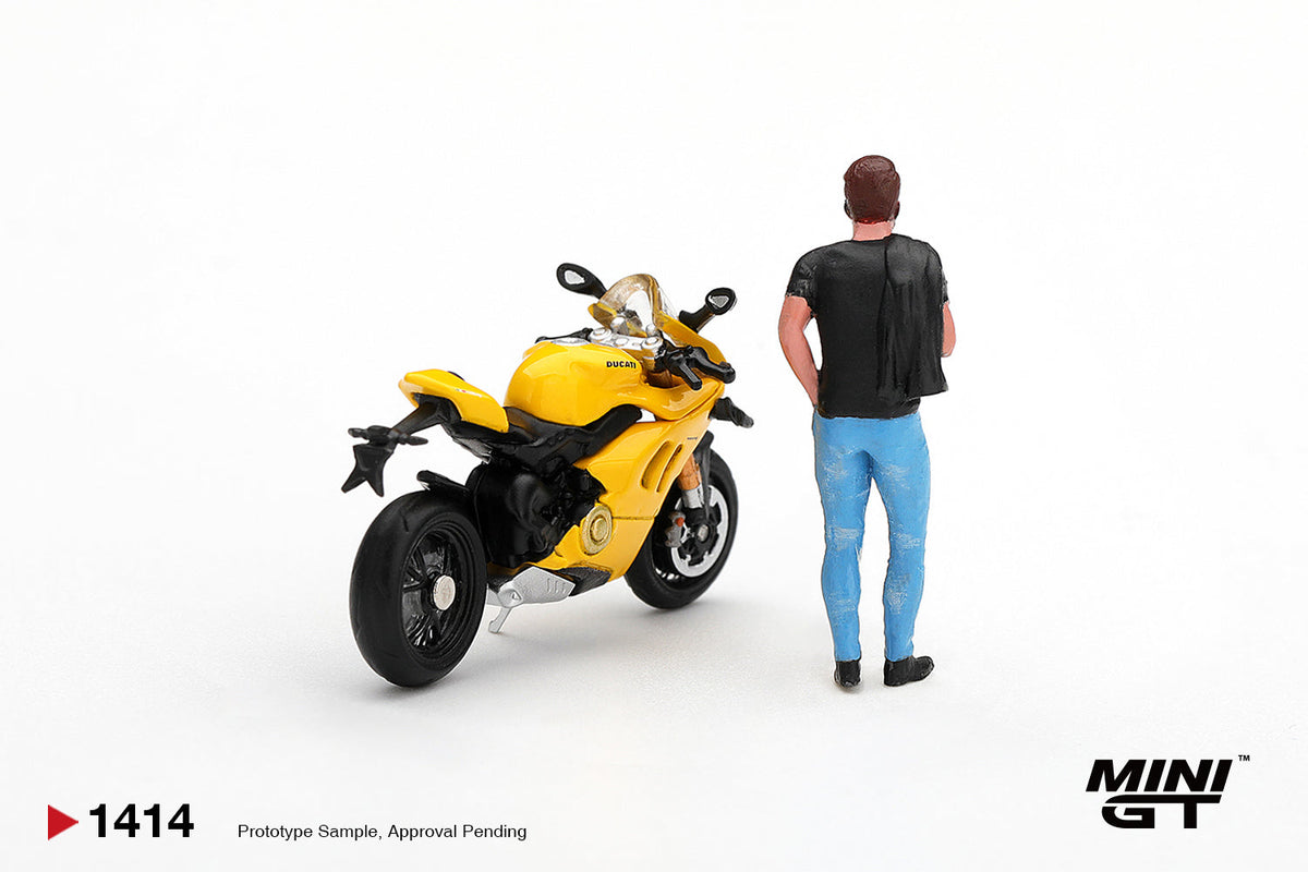 [PRE-ORDER] Mini GT - Ducati Panigale V4 Yellow with figure 2020 - 1/64 Scale MGT01414-L