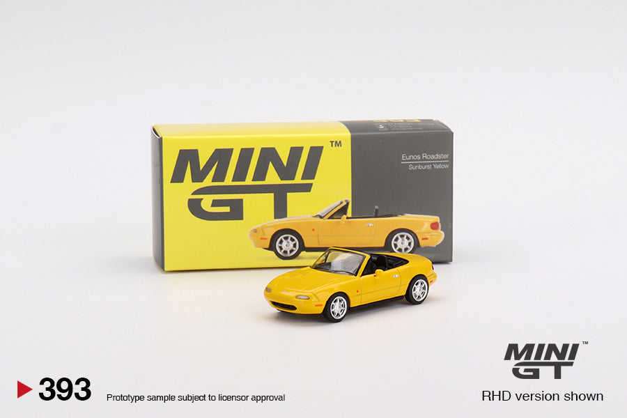 Mini GT - Eunos Roadster Sunburst Yellow - Scala 1/64 MGT00393-R
