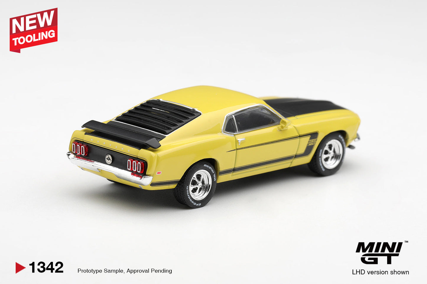 [PRE-ORDER] Mini GT - Ford Mustang Boss 302 Bright Yellow 1969 - Scala 1/64 MGT01342-L