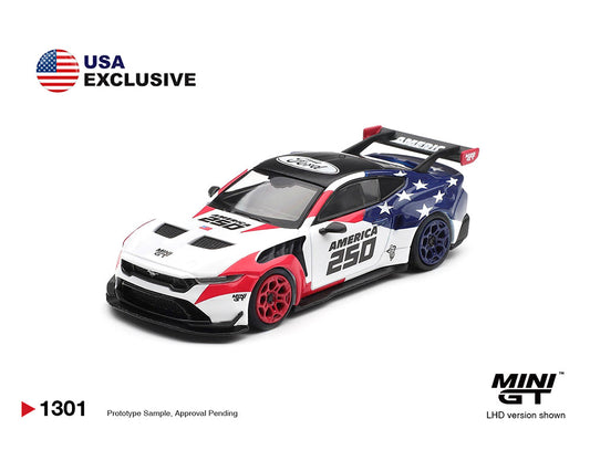 [PRE-ORDER] Mini GT - Ford Mustang GTD America 250 USA Exclusive LHD - Limited Edition – Mijo Exclusives - Scala 1/64 MGT01301-BL
