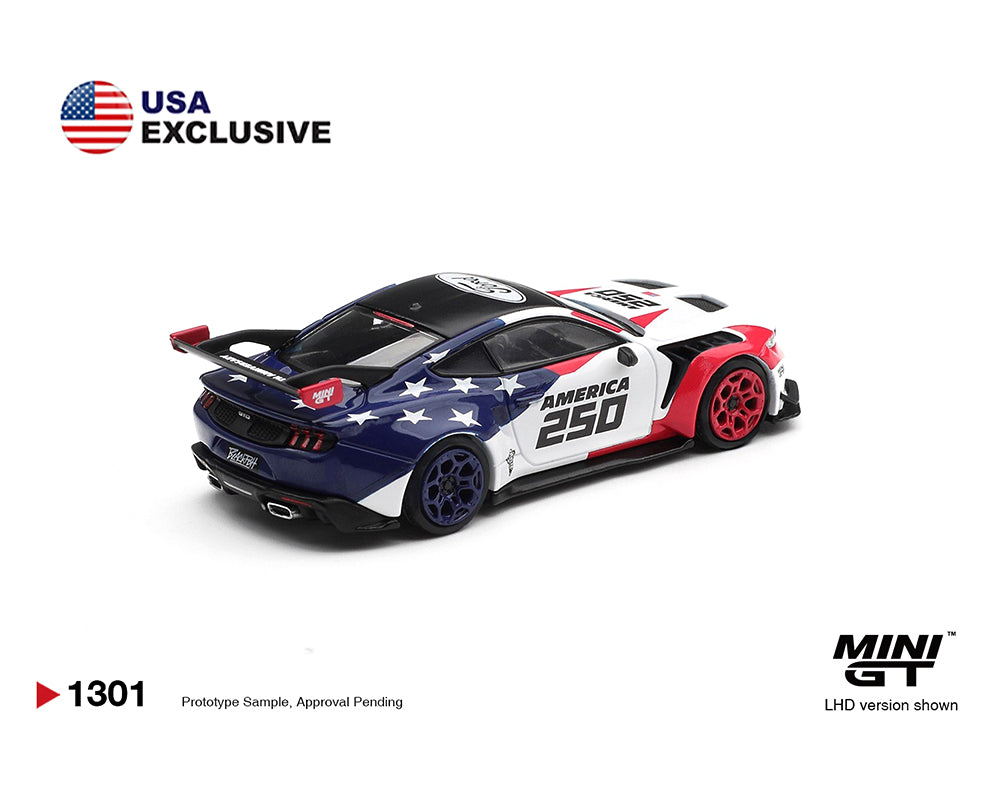 [PRE-ORDER] Mini GT - Ford Mustang GTD America 250 USA Exclusive LHD - Limited Edition – Mijo Exclusives - Scala 1/64 MGT01301-BL