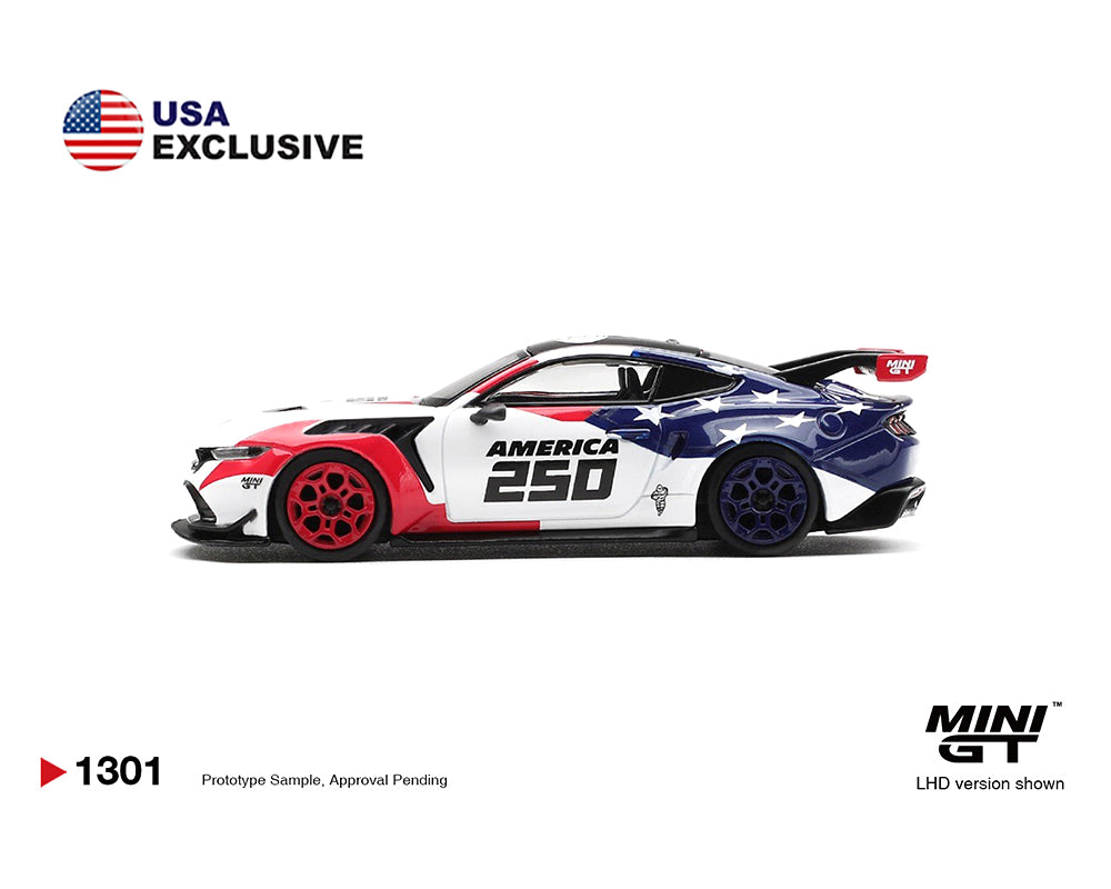 [PRE-ORDER] Mini GT - Ford Mustang GTD America 250 USA Exclusive LHD - Limited Edition – Mijo Exclusives - Scala 1/64 MGT01301-BL