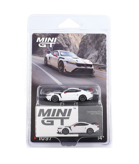 Mini GT - Ford Mustang GTD Spirit of America - Échelle 1/64 MGT01097-BL Emballage blister