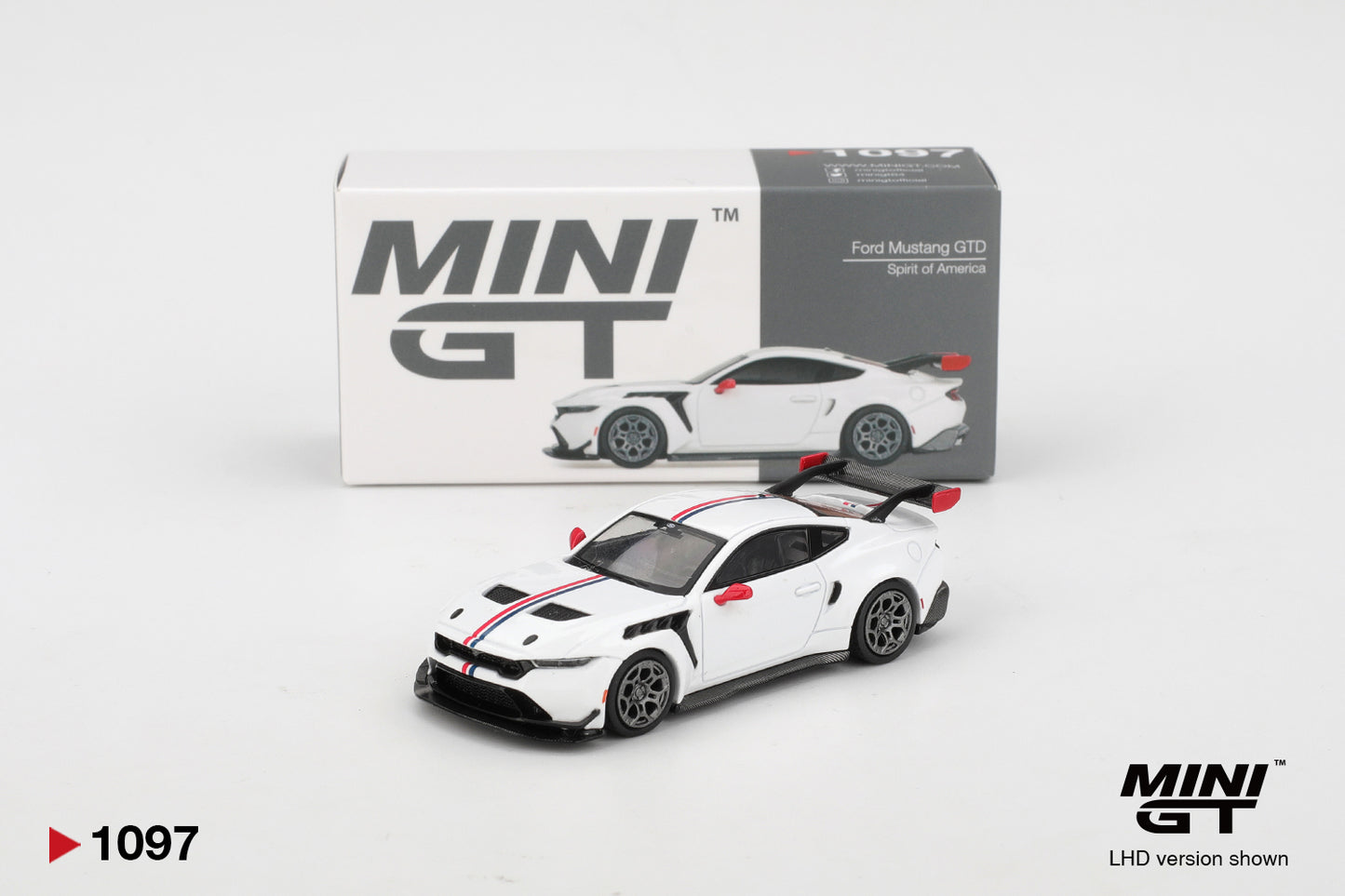 Mini GT - Ford Mustang GTD Spirit of America - Échelle 1/64 MGT01097-L
