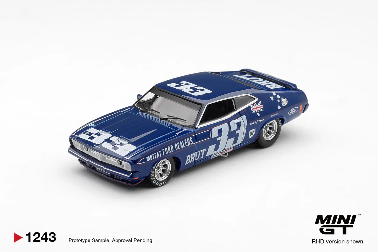 [PRÉCOMMANDE] Mini GT - Ford XB Falcon GT - n° 33 Allan Moffat / Dieter Glemser - 1974 Bathurst 1000 - Échelle 1/64 MGT01243-R