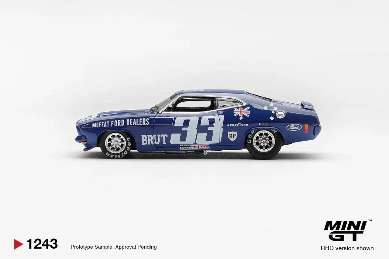 [PRÉCOMMANDE] Mini GT - Ford XB Falcon GT - n° 33 Allan Moffat / Dieter Glemser - 1974 Bathurst 1000 - Échelle 1/64 MGT01243-R