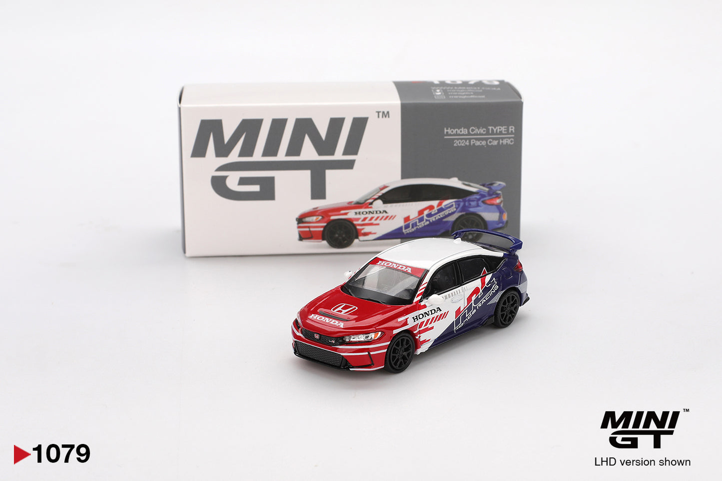 Mini GT - Honda Civic TYPE R 2024 Pace Car HRC - Scala 1/64 MGT01079-L