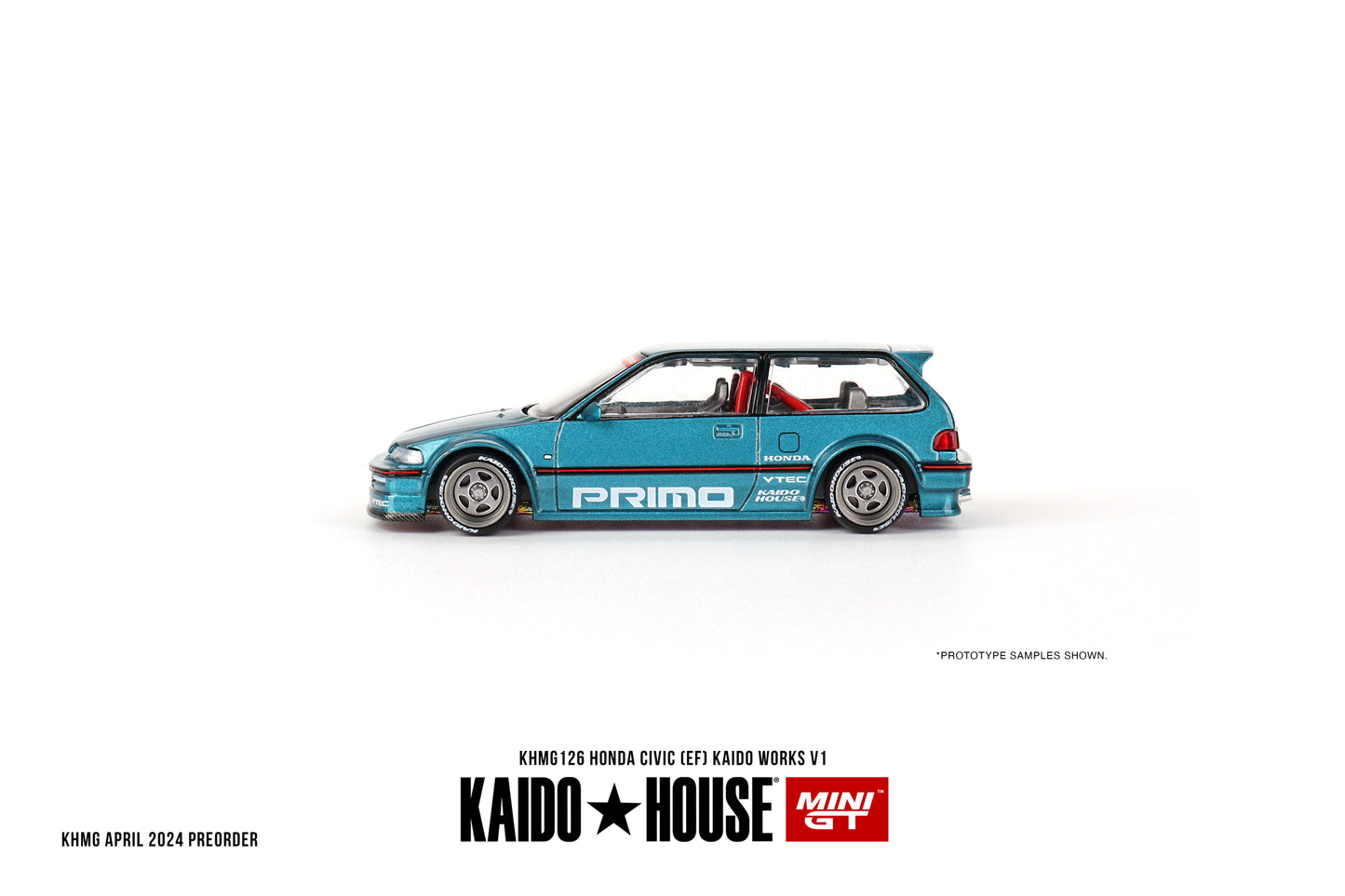 Mini GT - Honda Civic (EF) Kaido Works V1 - KAIDO HOUSE - Scala 1/64 KHMG126
