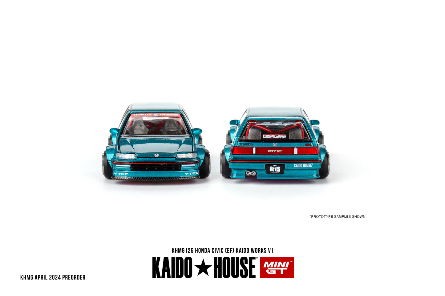 Mini GT - Honda Civic (EF) Kaido Works V1 - KAIDO HOUSE - Scala 1/64 KHMG126