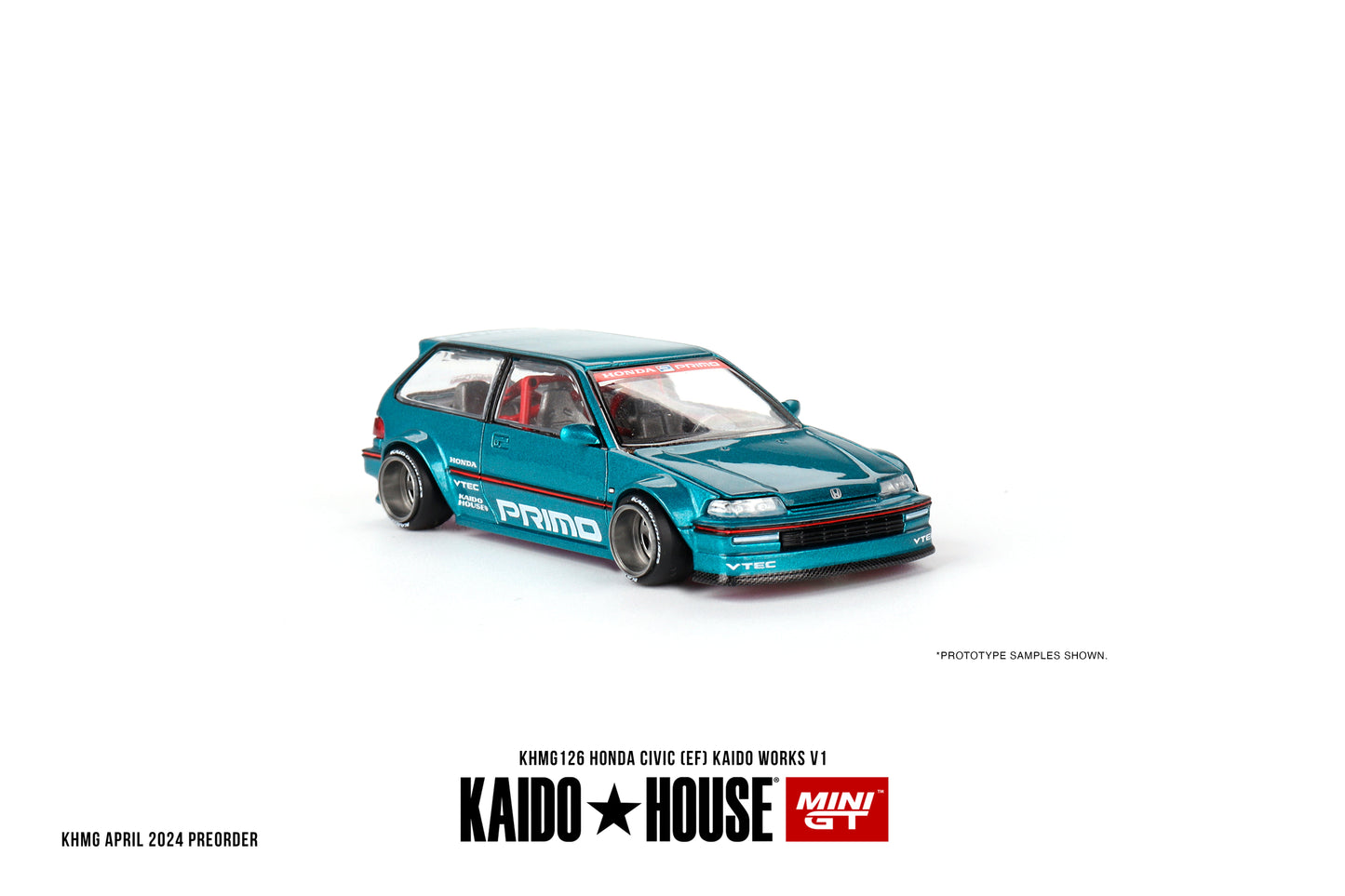 Mini GT - Honda Civic (EF) Kaido Works V1 - KAIDO HOUSE - Scala 1/64 KHMG126