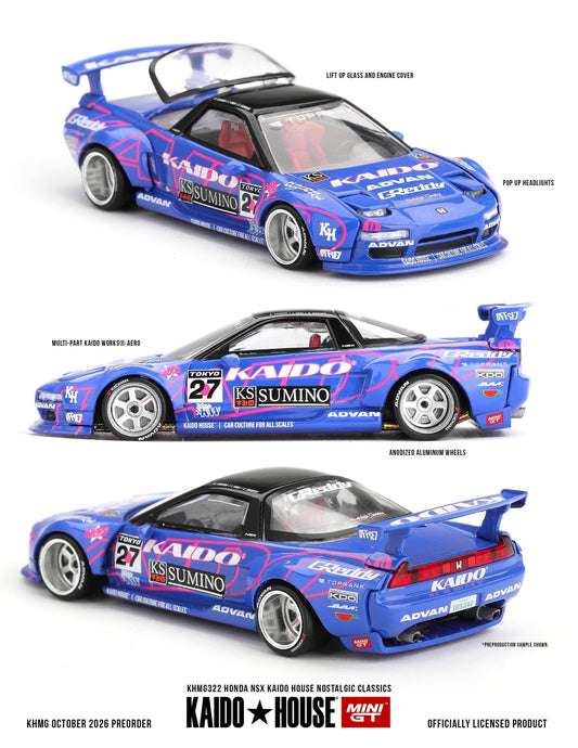 [PRE-ORDER] Mini GT - Honda NSX Kaido House Nostalgic Classics 1990 - Kaido House - Scala 1/64 KHMG322