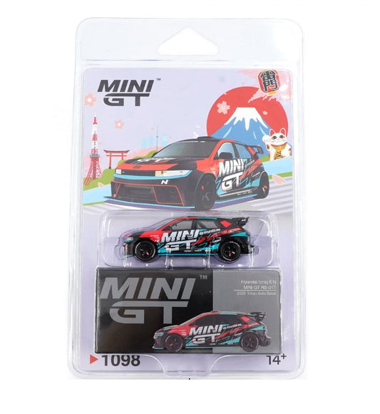 Mini GT - Hyundai Ioniq 5N MINI GT RS-01T 2025 Tokyo Auto Salon - Scala 1/64 MGT01098-BL Blister Packaging
