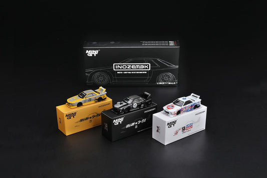 [PRE-ORDER] Mini GT - INOZETEK x Liberty Walk R32 Set 2026 Show Edition 3 CARS SET 2026 - Scala 1/64 MGTS0027