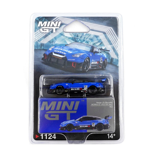 Mini GT - LB-Silhouette WORKS GT Nissan 35GT-RR Ver.2 Bleue - Échelle 1/64 MGT01124-BL Emballage blister