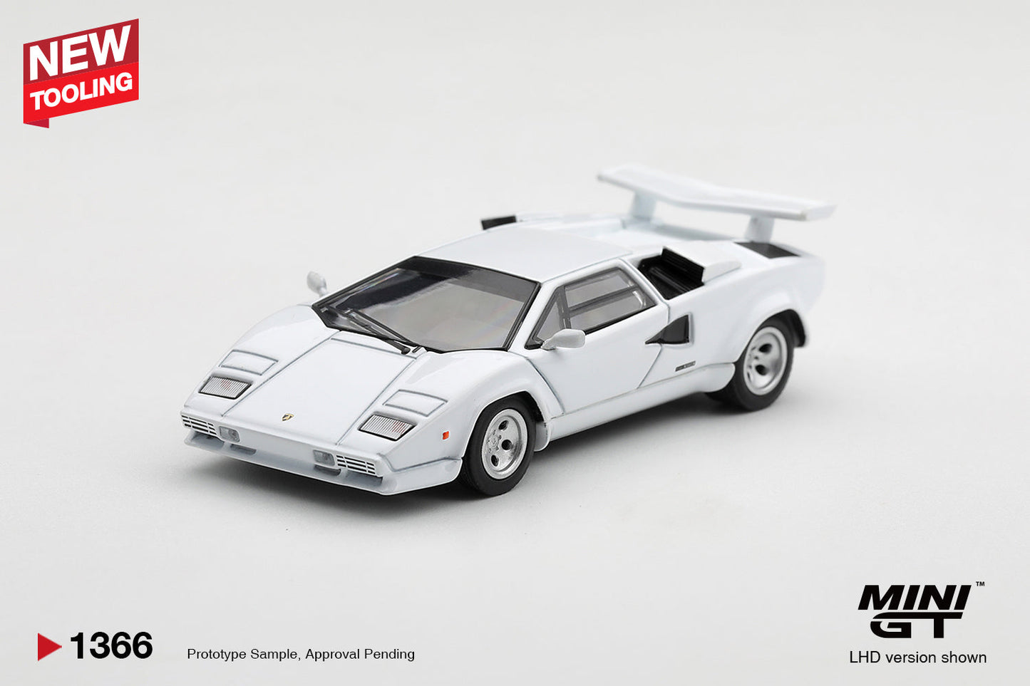 [PRÉCOMMANDE] Mini GT - Lamborghini Countach LP500S Blanche 1982 - Échelle 1/64 MGT01366-L