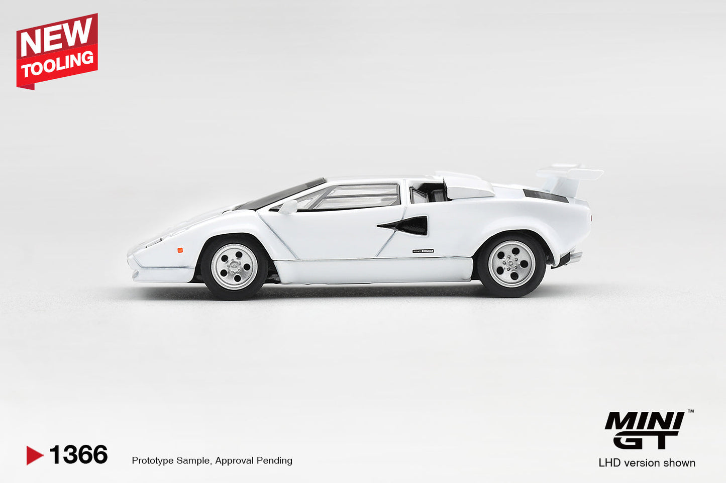 [PRÉCOMMANDE] Mini GT - Lamborghini Countach LP500S Blanche 1982 - Échelle 1/64 MGT01366-L