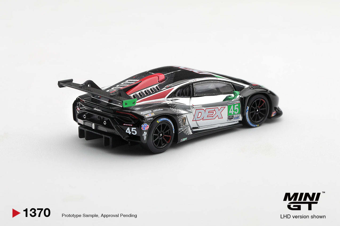 [PRE-ORDER] Mini GT - Lamborghini Huracan GT3 EVO2 #45 DEX Racing 2025 IMSA Chevrolet Grand Prix - 1/64 Scale MGT01370-L