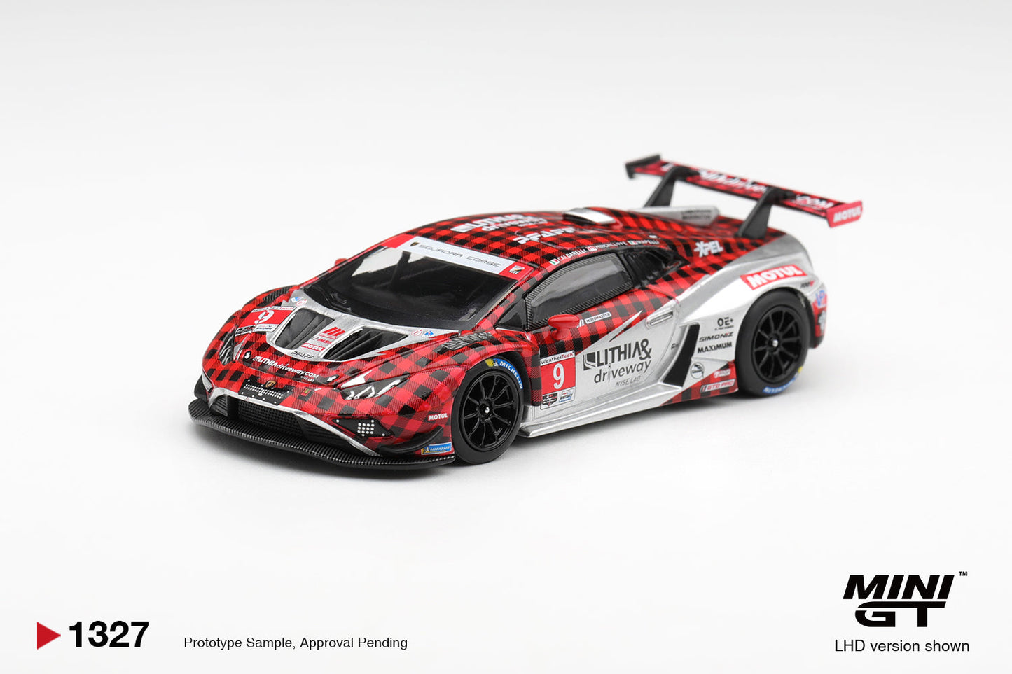 [PRE-ORDER] Mini GT - Lamborghini Huracan GT3 EVO2 #9 Pfaff Motorsports 2025 IMSA WeatherTech GTD Pro - Scala 1/64 MGT01327-L