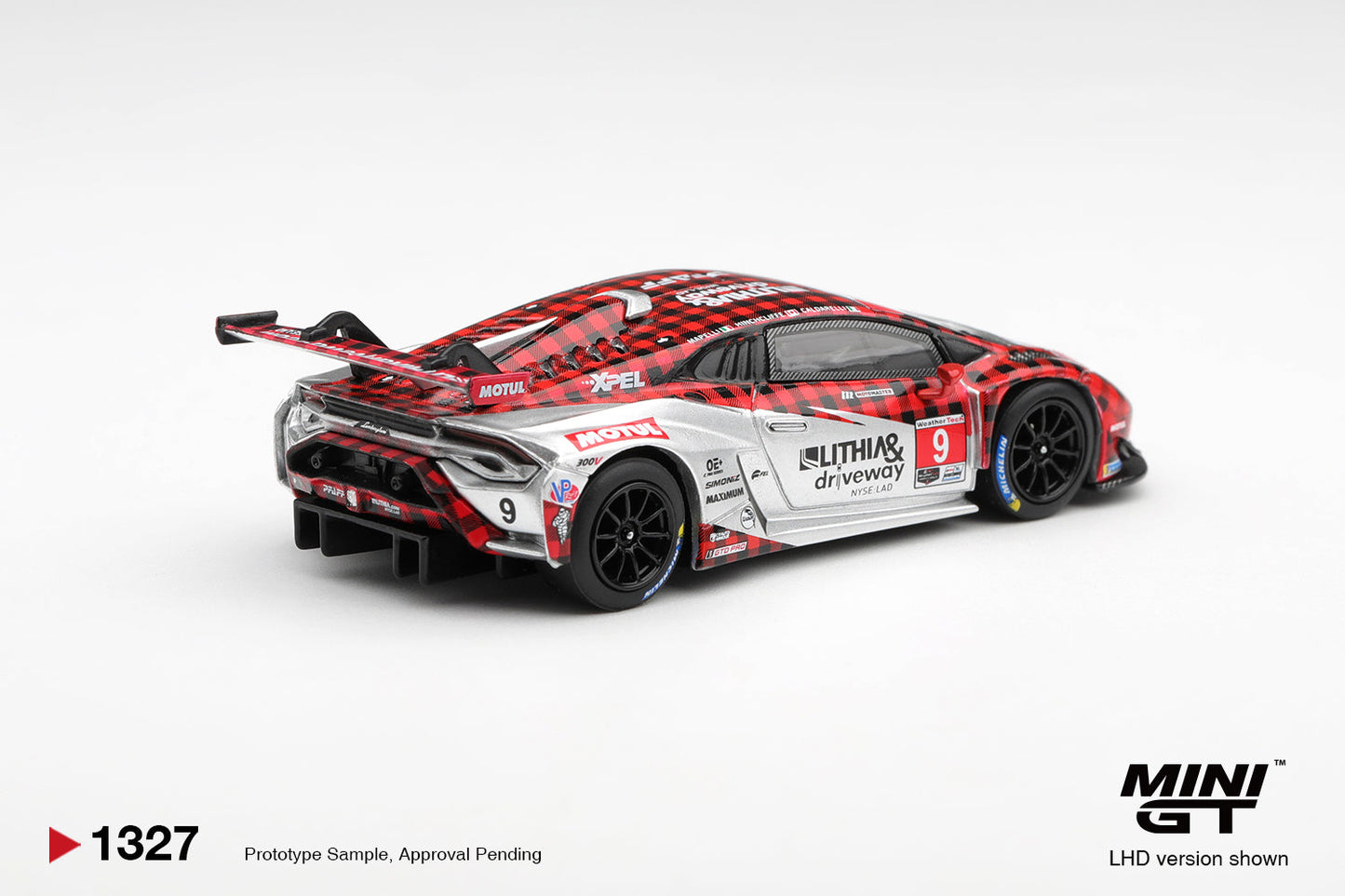 [PRE-ORDER] Mini GT - Lamborghini Huracan GT3 EVO2 #9 Pfaff Motorsports 2025 IMSA WeatherTech GTD Pro - Scala 1/64 MGT01327-L